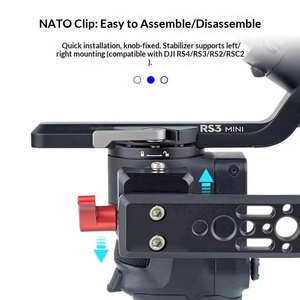 Empuñadura de Aluminio Plegable y Ajustable para Estabilizador de Cámara DSLR DJI <span class=keywords><strong>Ronin</strong></span> RS3/<span class=keywords><strong>RS2</strong></span>/RSC2, Soporte de Zapata Fría con Rosca de 1/4 - Product Image 3