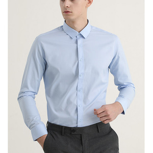 <span class=keywords><strong>Chemise</strong></span> habillée à manches longues pour hommes, <span class=keywords><strong>costume</strong></span> d'affaires à coupe ajustée et extensible pour fournitures de bureau ODM - Product Image 3