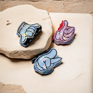 กิ๊บติดผมอะคริลิคแบบกำหนดเองได้ น่ารัก ลายสัญลักษณ์ชูนิ้วโป้ง สไตล์เกาหลี - Product Image 3