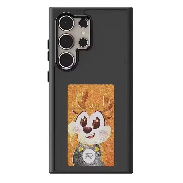 New Designer Magnetic Shockproof NFC Smart E Ink Screen Display Mobile Phone for Samsung S23 S24 ultra DIY Screen Phone Case
