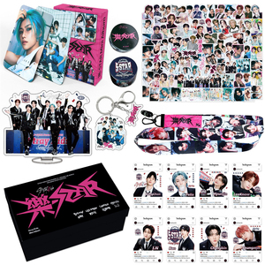 KPOP Set di <span class=keywords><strong>Album</strong></span> Rock Star per bambini randagi 5 stelle Tour confezione regalo Felix HyunJin portachiavi portachiavi adesivo portachiavi collezione fan - Product Image 1