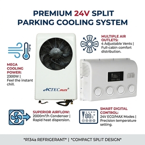<span class=keywords><strong>Climatiseur</strong></span> <span class=keywords><strong>de</strong></span> stationnement 24V DC <span class=keywords><strong>pour</strong></span> camions et camping-cars ACTECmax 2300W 2100W Split 12V, référence AC.161.066, <span class=keywords><strong>pour</strong></span> fourgonnettes et voitures. - Product Image 1