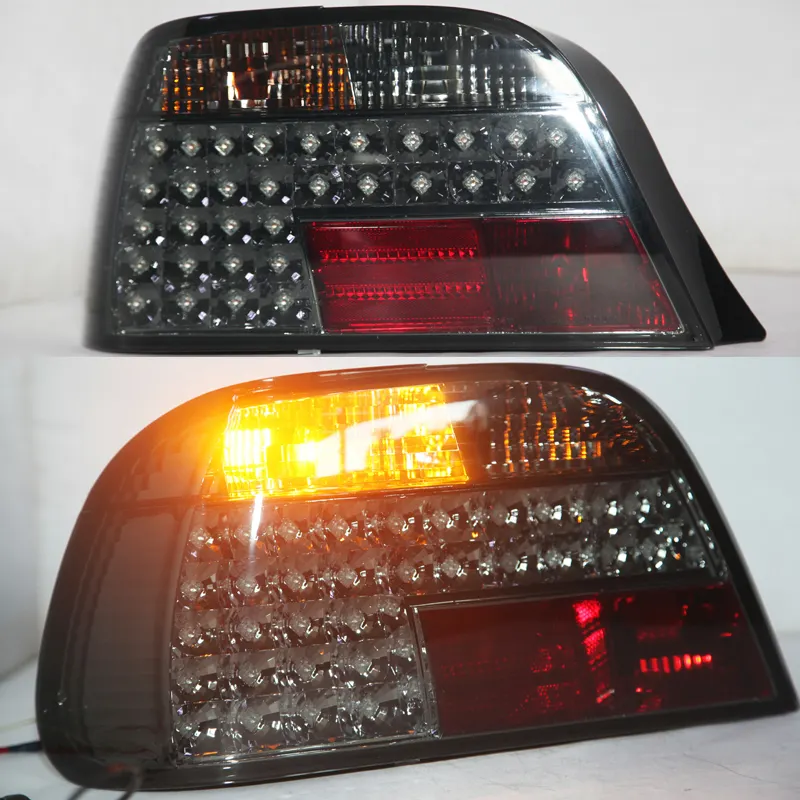 2 Pieces For LED Tail Lights For BMW E38 728 730 735 740 750 Back Lamp Rear Light 1995-2002 Year Smoke Black Color