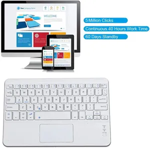 Keyboard bluetooth 4.0, papan ketik bluetooth mini nirkabel m9 warna-warni dengan bantalan sentuh