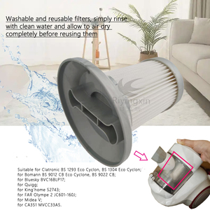 Filtre HEPA lavable et réutilisable compatible avec les pièces détachées et accessoires pour <span class=keywords><strong>aspirateur</strong></span> robot Bo mann - Product Image 5