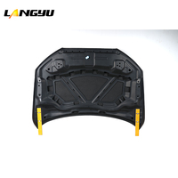 LANGyu 2013-2018 Accessoires automobiles Systèmes de carrosserie Q3 8U Style Capot moteur en fibre de carbone pour Audi Q3 Cache de capot avant