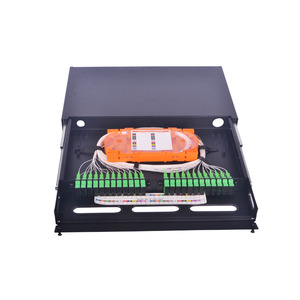 19 Inch Kép Trượt Ngăn Kéo Rack Mount Sợi Quang 24 Port ODF - Product Image 1