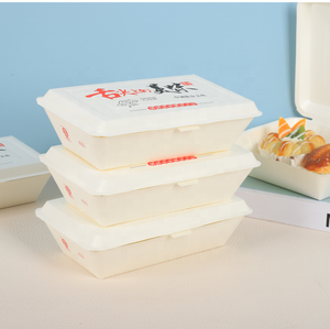Embalagem Personalizada Impressa Biodegradável Reciclável Descartável de Papel Cartão Branco para Alimentos, Caixa para Frango Frito, Caixa para Hambúrguer - Product Image 2