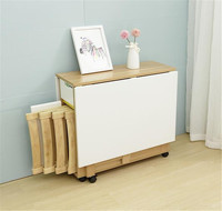 Nouveau Design petite Table à manger en bois pliable ensemble de Table et chaise nordique ensemble de Tables à manger