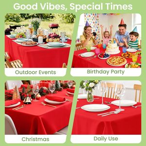 Plastic Rectangle <b>Disposable</b> Printed Home Waterproof Oilproof Tablecloth Modern Handmade Party Wedding Roll - Product Image 6