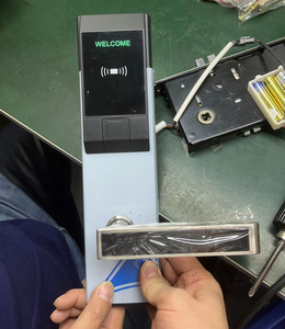 Serrure de porte d'hôtel en acier inoxydable poli avec clavier à carte intelligente et clé mécanique pour système de contrôle d'accès - Product Image 4
