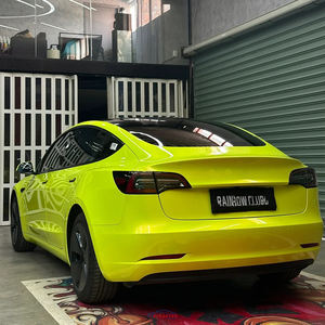 Coral <strong>Fluorescent</strong> Yellow Wholesale <strong>Color</strong> Changing Film Rolls Factory Price Self-Adhesive Car Sticker <strong>Vinyl</strong> Wrap Films Decoration - Product Image 6