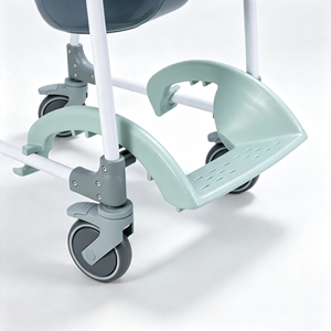 Factory Wholesale Bathroom Bathing Lift Chair <b>Plastic</b> PP Commode <b>Wheel</b> Chair Portable Toilet Patient Chair for Elderly Disabled - Product Image 4