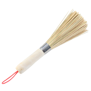 Brosse à wok et fouet de nettoyage en bambou naturel traditionnel, écologique, durable, 24 cm, outil de cuisine - Product Image 1