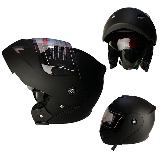 Adults Motorbike Helmet Modular Crashproof Flip up Motocross Motorcycle Racing Helmet DOT Approved