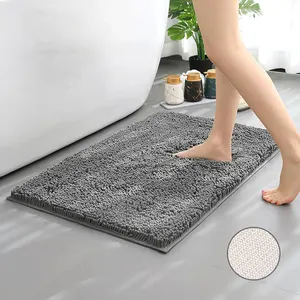 Harga Pabrik Lembut Cozy Shaggy Karpet Kamar Mandi Tebal Tahan Lama Tikar Mandi Non-Slip