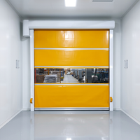 Porte rapide industrielle pour l'accès des véhicules, porte à rideau souple en PVC haute vitesse, porte de salle blanche