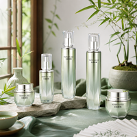 Bouteilles à pompe cosmétiques professionnelles en verre, pots ronds 30g 50g 40ml 100ml 120ml, pulvérisation, sérigraphie, fournisseur OEM ODM