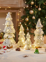 Mini décorations de Noël en pin à faire soi-même, petit ornement d'ambiance de bureau, micro-paysage de fenêtre, cadeau pour Noël