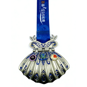 Médaille en alliage moulé sous pression de qualité supérieure, électroplaquée, émaillée, à charnière, avec logo personnalisé pour les récompenses d'événements sportifs - Product Image 4