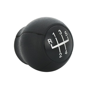 Opel Car Gear <b>Shift</b> <b>Knob</b> 5 Speed Black Leather Ergonomic Interior Part - Product Image 3