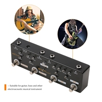 Meilleure pédale multi-effets OEM SOL918 5-en-1 pour guitare acoustique/électrique avec modèles de réverbération, de delay, d'overdrive, de distorsion, d'ampli et de fuzz