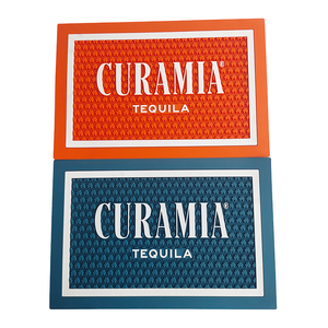 Custom Branded Silicone PVC Bar Mat Rubber Pub <b>Runner</b> Spill Pad Beer Rail Mat Drip Tray Non Slip <b>Table</b> Mat Coaster <b>Placemat</b> - Product Image 2