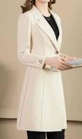 Fournisseurs de gros, tissu de blazer pour manteau long pour femmes avec couleur et taille personnalisées, tissu de blazer pour manteau