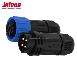4 Pin Электрический кабельный разъем M25 IP67 водонепроницаемый разъем питания 2 3 5 6 8 Pin Кабельный разъем Push Locking - Product Image 4