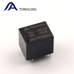 铜陵T78微型汽车布线电磁继电器5V 6V 9V 12V 24V 5引脚20A 14VDC印刷电路板安装超过2安培 - Product Image 3