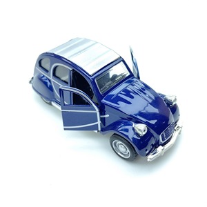 Modèle <span class=keywords><strong>de</strong></span> voiture miniature vintage en alliage métallique 1/36, avec portes ouvrables, simulation 2CV6 <span class=keywords><strong>Charleston</strong></span>, voiture jouet pour collection d'enfants - Product Image 4