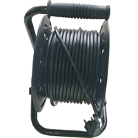 Rallonge électrique rétractable portable 25m/50m IP20 de type européen, robuste, 16A, 4 prises