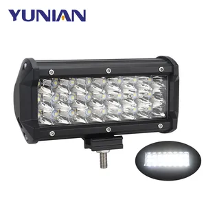 ไฟบาร์ LED 7นิ้ว72W กันน้ำสว่างมาก,ไฟสปอตไลท์ Led ทำงานสำรอง12V สำหรับรถบรรทุก SUV ATV อุปกรณ์เสริมรถยนต์