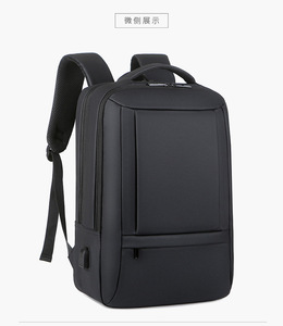 Mochila DE ORDENADOR DE NEGOCIOS avanzada para hombres con logotipo impreso en la espalda doble forro de PVC impermeable elegante al por mayor para estudiantes - Product Image 2