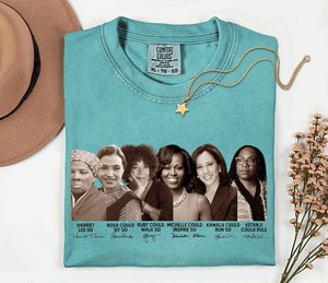 Camiseta del Mes de la Historia de las Mujeres Negras, Manga Corta, Cuello Redondo, 100% Algodón, Estampada, Camiseta Informal de Empoderamiento Femenino - Product Image 1