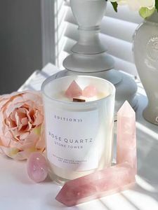 Vela <span class=keywords><strong>de</strong></span> cristal <span class=keywords><strong>de</strong></span> Navidad Etiqueta privada personalizada <span class=keywords><strong>velas</strong></span> perfumadas <span class=keywords><strong>de</strong></span> flores secas hechas a mano en <span class=keywords><strong>vasos</strong></span> esmerilados - Product Image 2
