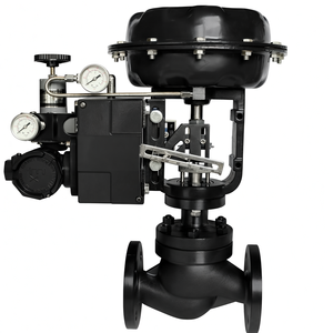 Vanne de régulation modulante 4-20 mA en acier moulé, à bride ANSI 150LB, à ressort de rappel, à commande pneumatique avec positionneur - Product Image 4