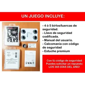 4 Tuercas de Seguridad Galaxilock para GM Tracker 89-09 - Product Image 4