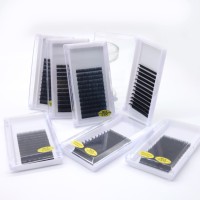 Extensions de cils en gros, cils volumineux, cils noirs mats, cils en velours, extensions de cils individuelles 8-15 mm