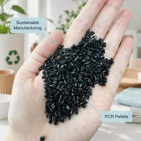 Gránulos de Plástico ABS Reciclado PCR Negro con Certificación GRS, Grado Premium para Moldeo por Inyección de Componentes de Automoción
