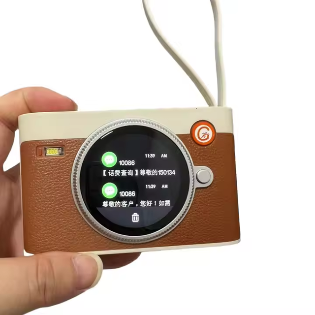 Newest 10000mah AI Power Bank Smart Display Screen Fast Charging Charger Magnetic Camera Design 20W Output for Phones Cables