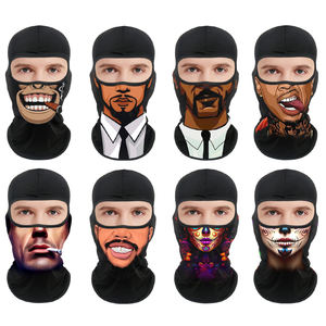 หน้ากากสกีแบบเต็มหน้าพิมพ์ลาย3D สำหรับฮาโลวีนคอสเพลย์รูปหัวกะโหลกสัตว์คลุมศีรษะวิธีการถ่ายภาพดิจิตอล - Product Image 5