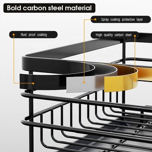 <span class=keywords><strong>ตู้</strong></span>เก็บ<span class=keywords><strong>จาน</strong></span>อเนกประสงค์พร้อมระบบระบายน้ำในตัว ชั้นวางจานแบบมินิมอลสำหรับวางชามและแก้ว - Product Image 4