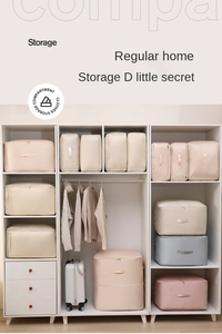 Компрессионный мешок для хранения одеял и одежды BRM из высококачественного сатина, большой вместимости, для переезда и организации пространства, современный дизайн - Product Image 5