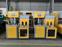 Nouvelle conception, économie d'énergie, avec four de préformage, vente en gros directe d'usine, machine de soufflage de bouteilles semi-automatique à 2 cavités pour bouteilles de 3L