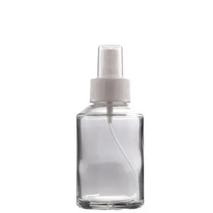 Bouteilles d'emballage cosmétique avec capuchon blanc, incliné, transparent, lotion corporelle, existe en 30ml, 60ml, 120ml, 200ml, 10 pièces