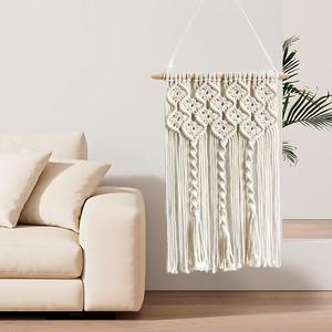 Macramé decorativo tejido colgante de pared macramé bohemio geométrico arte decoración hermosa decoración de dormitorio - Product Image 4