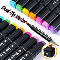 Ensemble de stylos marqueurs illustrés numérotés de 12, 24, 36, 48, 168 couleurs pour étudiants, kit d'art, dessin et artisanat