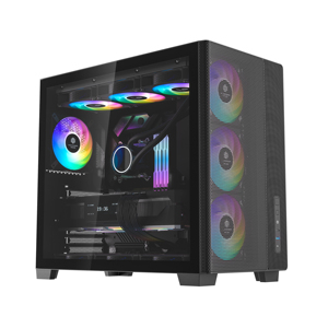 <span class=keywords><strong>Caja</strong></span> de <span class=keywords><strong>PC</strong></span> para Juegos de Metal de Torre Completa con Alto Flujo de Aire para Placa Base ATX con Fuente de Alimentación PS2 Preconstruida y <span class=keywords><strong>Ventana</strong></span> Lateral - Product Image 1