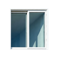 Fenêtre à battant en aluminium anti-ouragan de norme australienne moderne avec double vitrage Low-E pour hôtel, résidence et villa